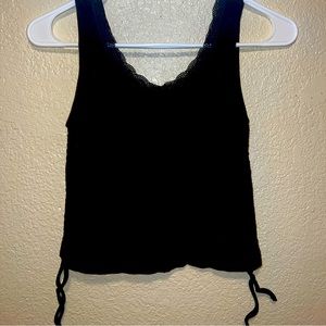 Black Cropped Tank